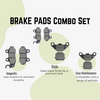 BRAKE PADS Combo Set (FRONT & REAR) OLA S1/S1 PRO/Gen2/Gen 3