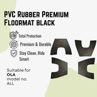 Ola PVC Rubber Premium Floormat black