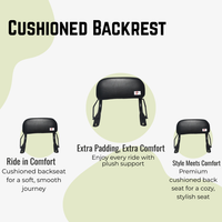 Ola Premium Cushioned Black Metal Backrest For Ola S1/S1 Pro Gen1